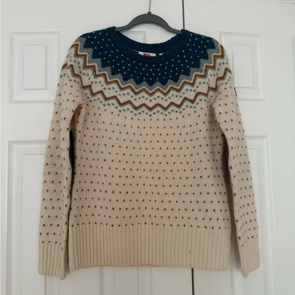 NWT Fjallraven Ovik Knit Glacier Green Sweater - Women's Small - Picture 2 of 10